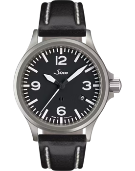 856.011 Sinn 856 vintage svart läderband