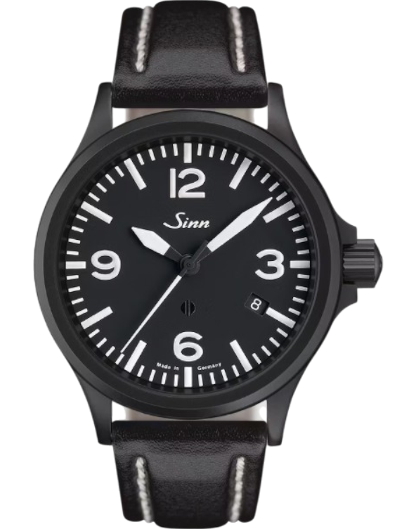 856.023 Sinn 856 S vintage svart läderband