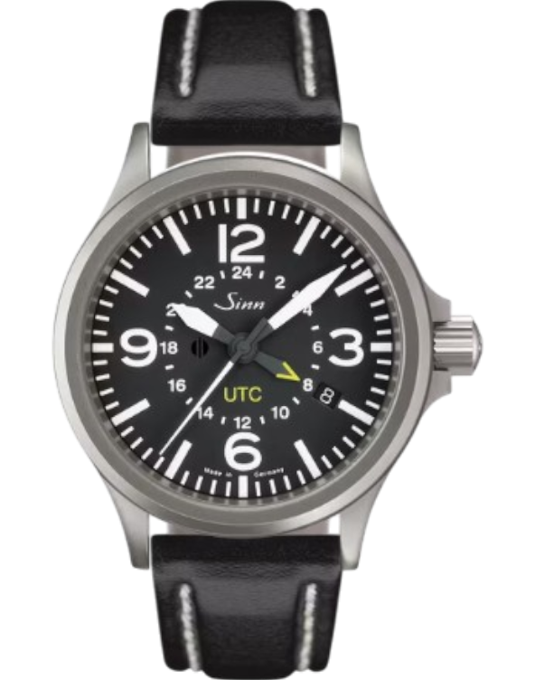 856.010 Sinn 856 UTC vintage svart läderband