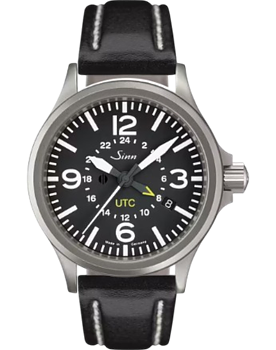 856.010 Sinn 856 UTC vintage svart läderband