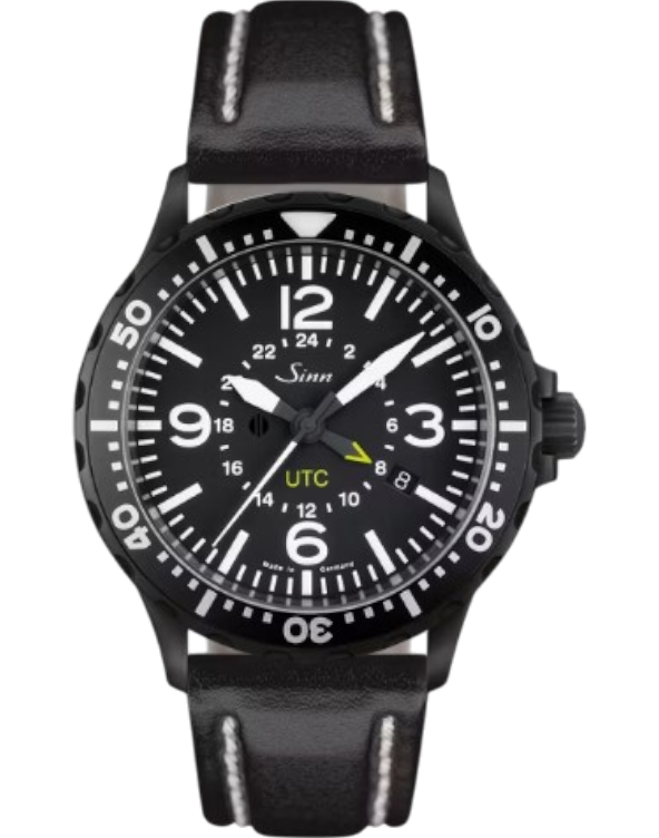 857.020 Sinn 857 S UTC vintage svart läderband