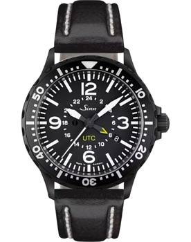 857.020 Sinn 857 S UTC vintage svart läderband