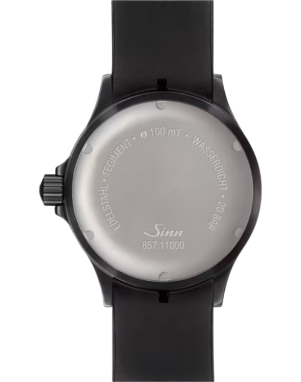 857.021 Sinn 857 S vintage svart läderband