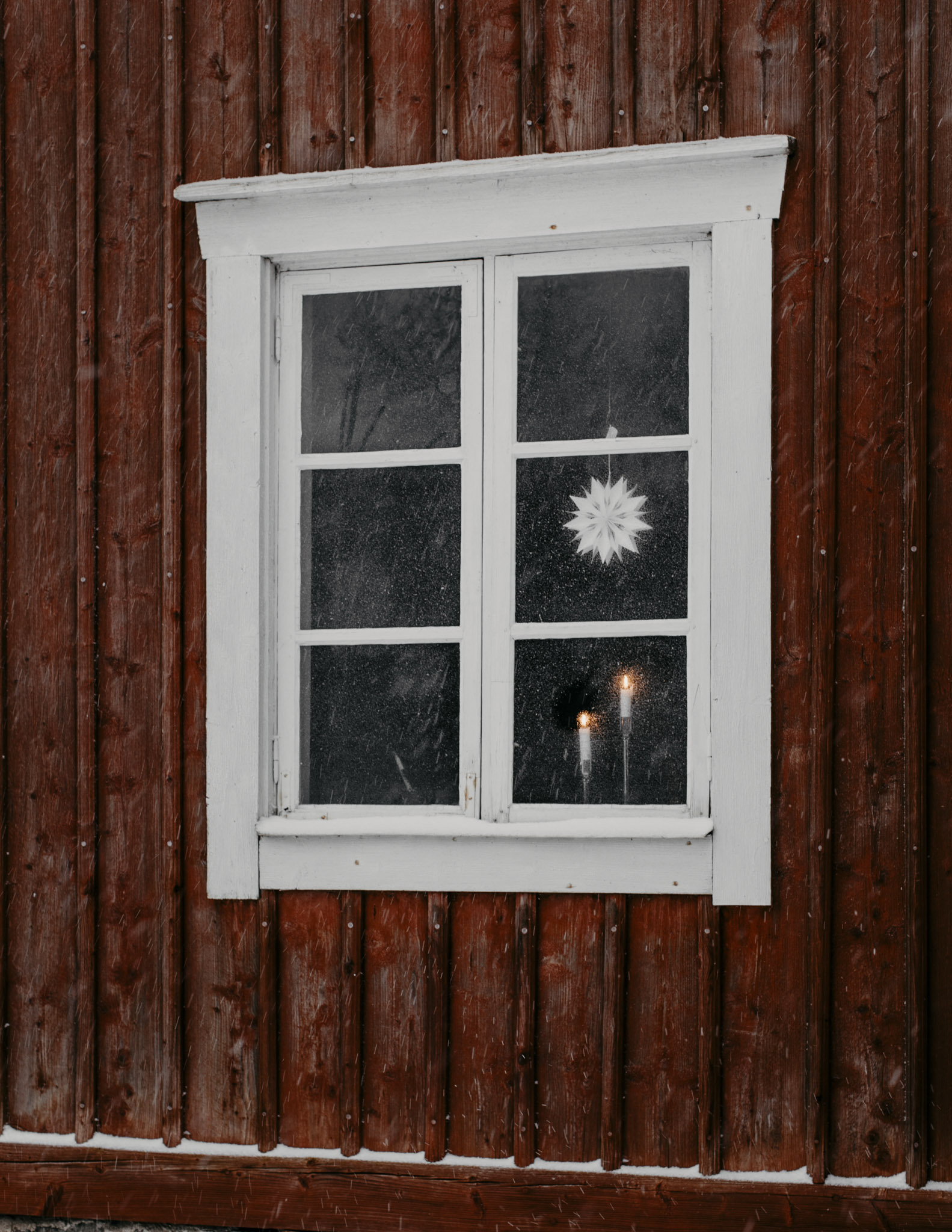 White Advent star/star - Paper - Paper star - 20 cm - 2