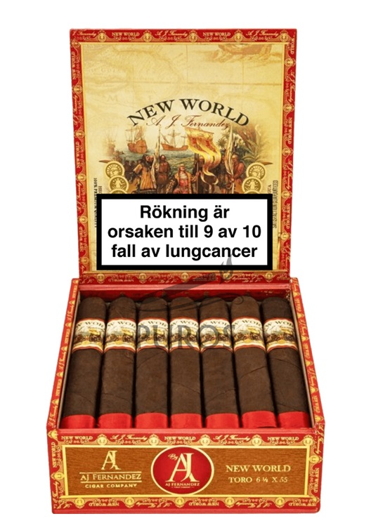 AJ Fernandez New World Oscuro Gobernador Toro Cigarrlåda 21p