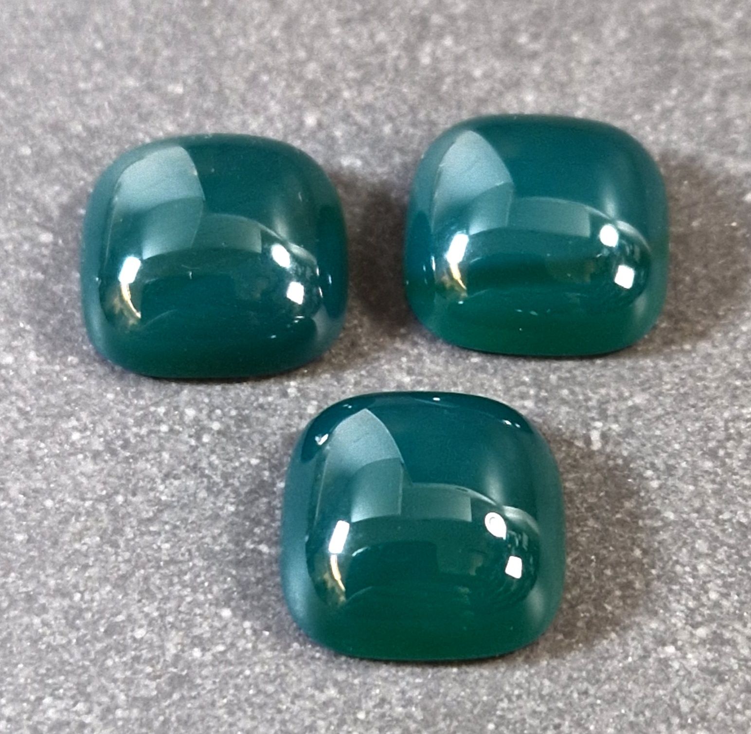 Grön Onyx cabochon - fyrkantig
