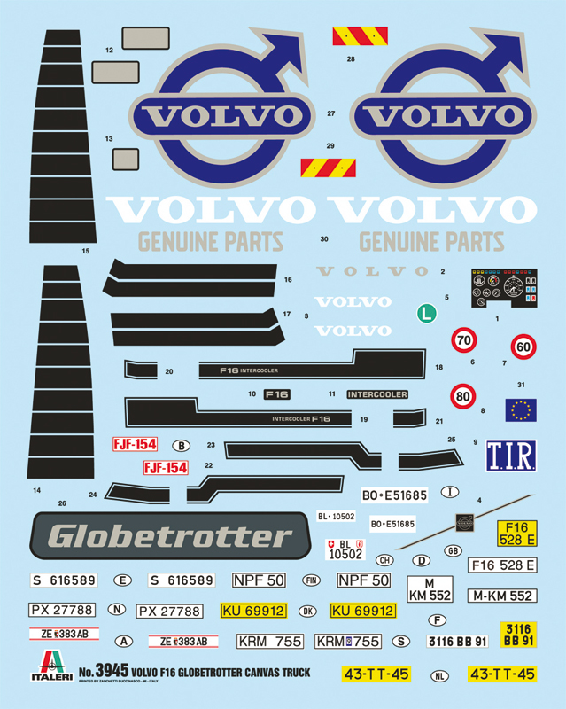 Volvo F16 Globetrotter kapellflak m bakgavellift, 1/24 - 3