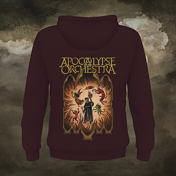 APOCALYPSE ORCHESTRA - ZIP HOOD, THE END IS NIGH (BURGUNDY)