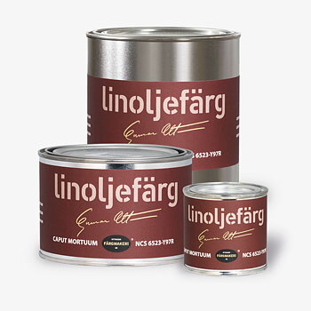 LINOLJEFÄRG CAPUT MORTUUM, flera varianter