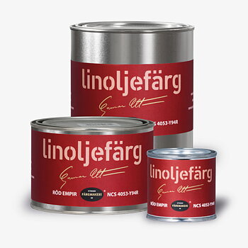 LINOLJEFÄRG RÖD EMPIR, flera varianter