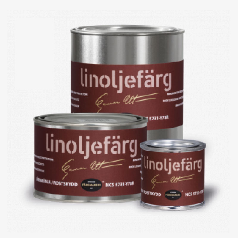 LINOLJEFÄRG JÄRNMÖNJA, flera varianter - 2