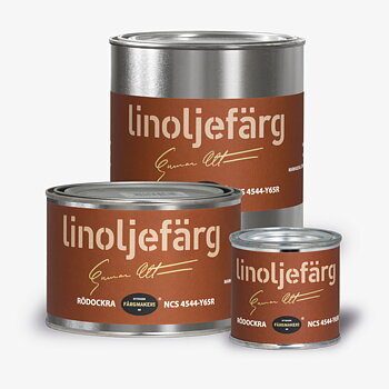 LINOLJEFÄRG APRICOT RÖDOCKRA 1A, flera varianter