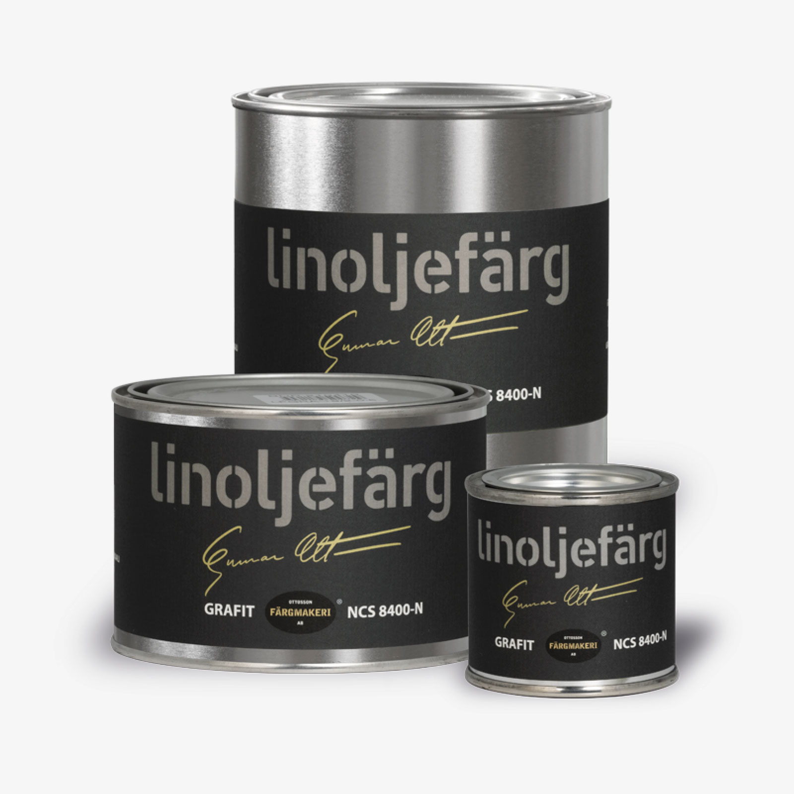LINOLJEFÄRG GRAFIT, flera varianter - 2