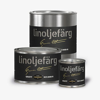 LINOLJEFÄRG GRAFIT, flera varianter