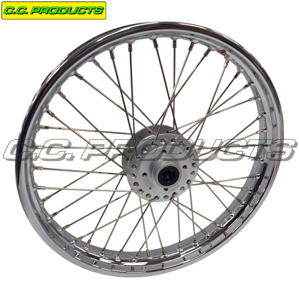 Spoke Set Kawasaki KZ 1000 19-inch 77-80 Front Wheel (Disc Brake) - 2