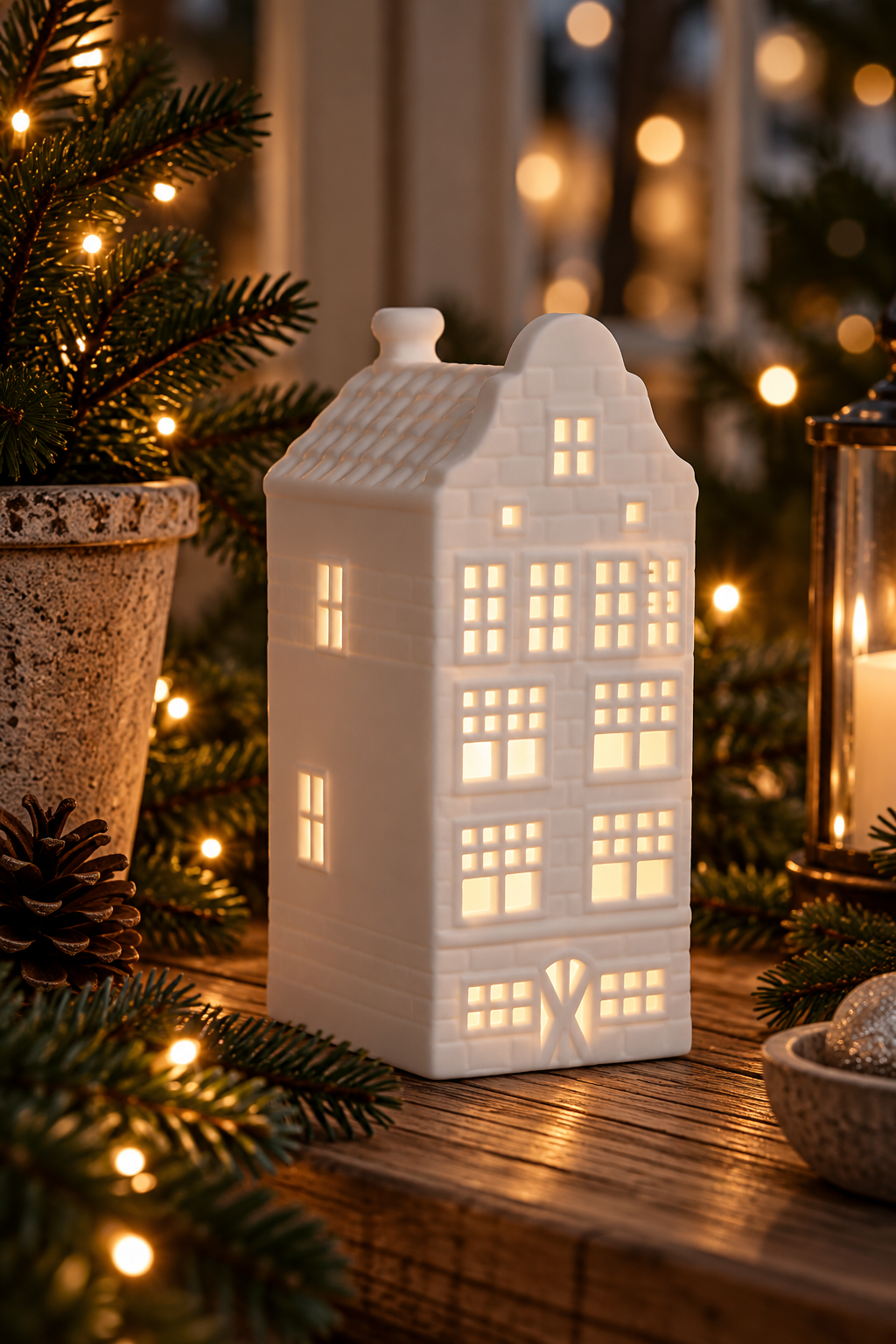 House lantern - Lantern house - White