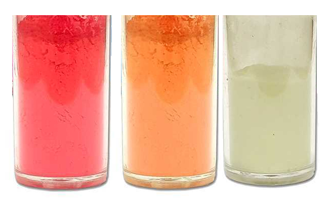UV powder to make your own ice fishing hooks. Choose between white, orange and pink