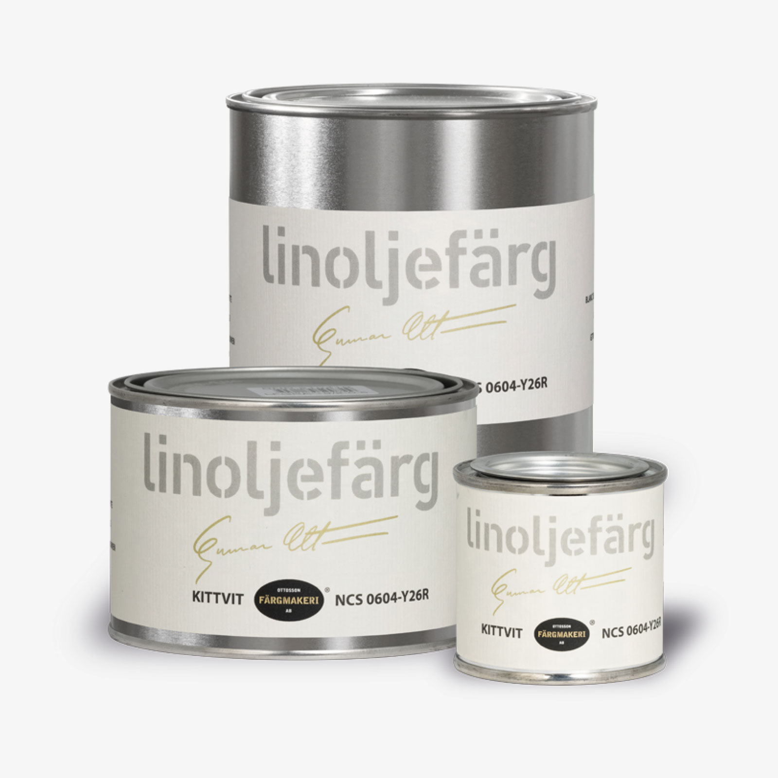 LINOLJEFÄRG KITTVIT, flera varianter - 2