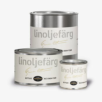 LINOLJEFÄRG KITTVIT, flera varianter