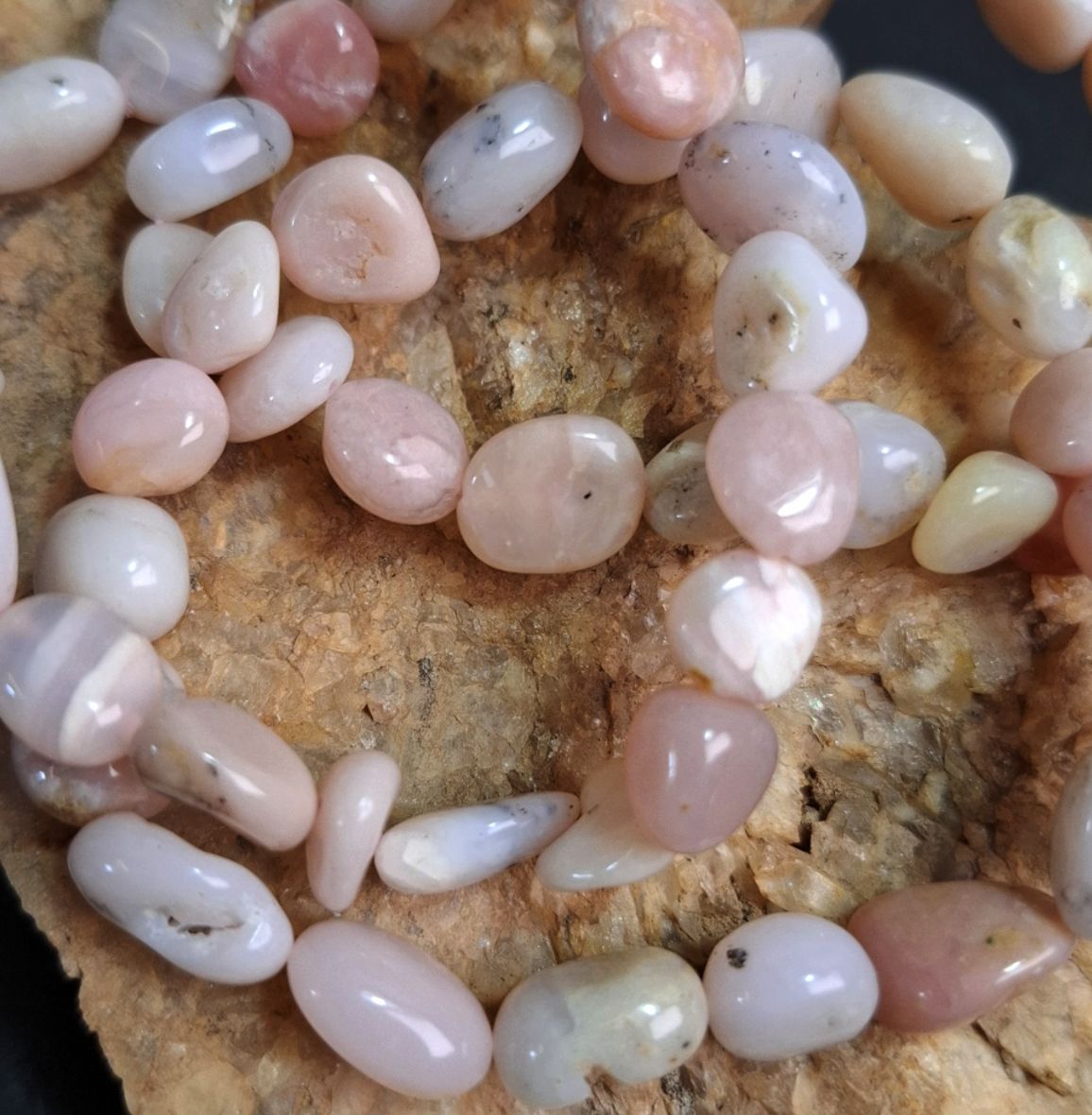 Rosa Opal pärl Armband - 2