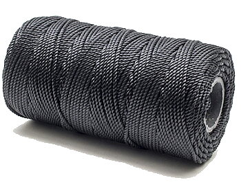 Lina som passar utmärkt till kräftburar. Mörk och sjunkande. 300m. "Rep" av nylon. Finns i olika tjocklekar.