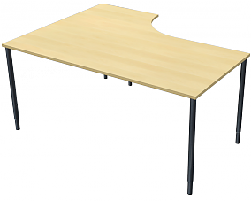 LD Fasta skrivbord L-format 