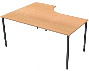 LD Fasta skrivbord L-format 