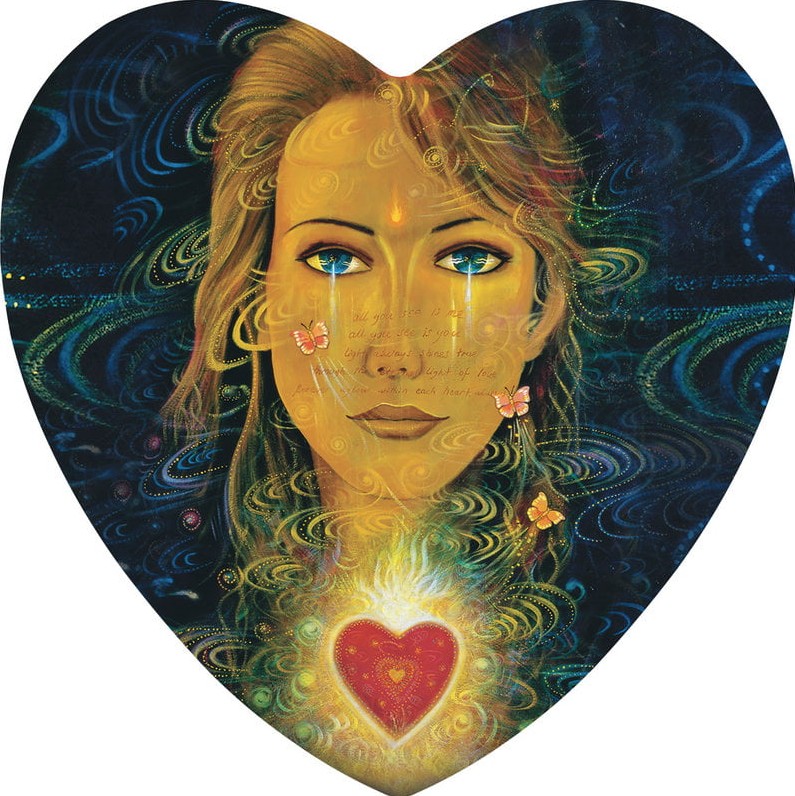 Lovers Oracle Deck (New Edition) 45 Heart-Shaped Fortune Telling Cards , Salerno Toni Carmine - 5