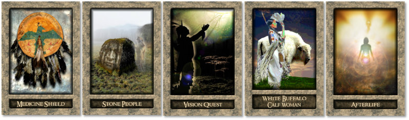 SHAMAN'S PATH MESSAGE CARDS -  Dr. Steven Farmer Illustrated by Beau Raven  - 2