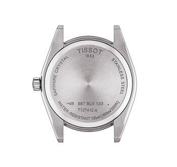 Tissot T127.410.11.041.00 Tissot Gentleman 40 blå bakboett