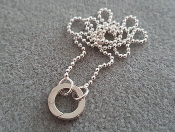 Kulkedja 45cm ( 2,0mm ) med connectionlåsring 925-silver