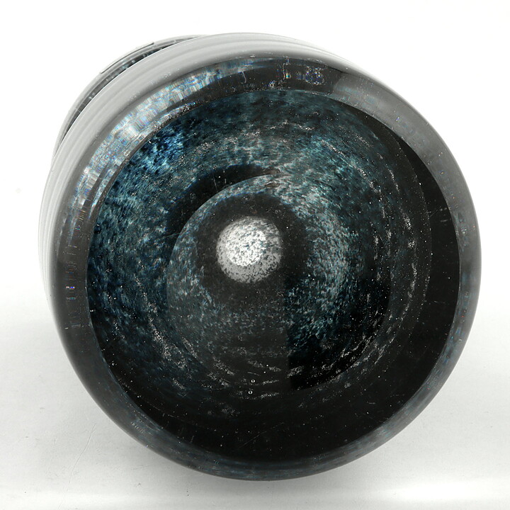 Bo Borgström (Oxid 1960s) Powerful Black Vase 15 cm