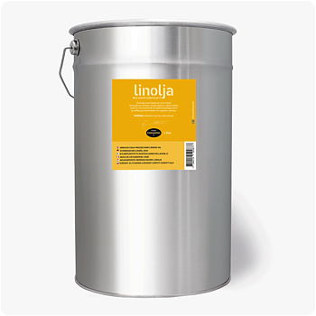 RÅ LINOLJA 25 L, svensk kallpressad