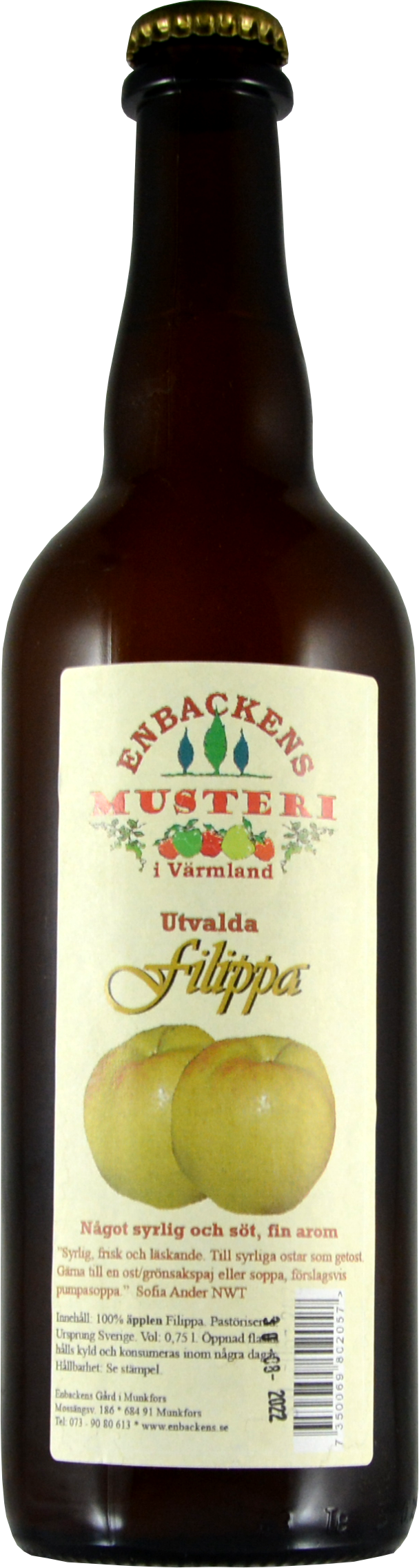 Filippa selected Apple juice 0,75 liter