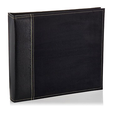 Pioneer 12x12 Sewn Faux Suede  3-Ring Cover Album - Black