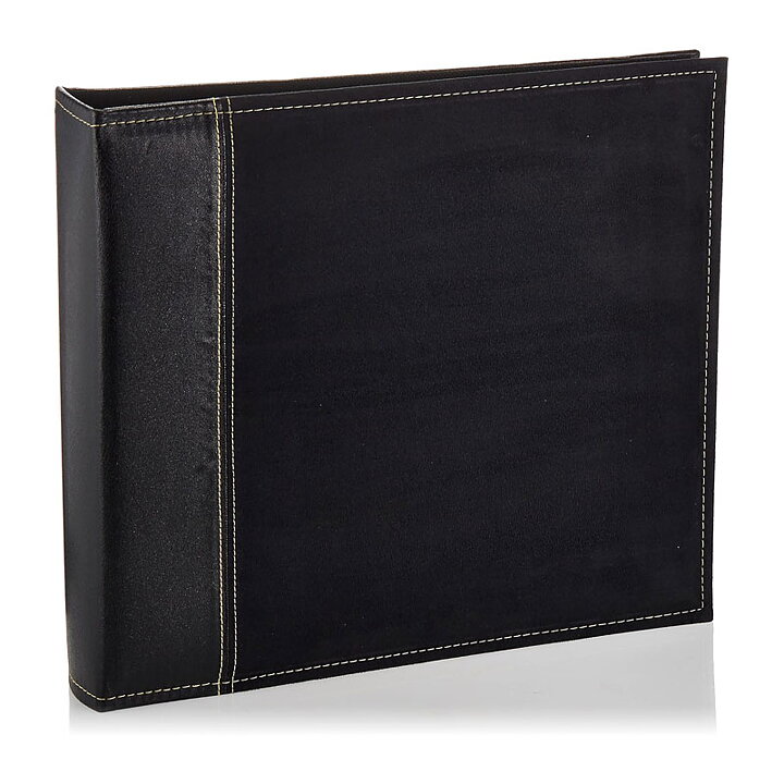 Pioneer 12x12 Sewn Faux Suede  3-Ring Cover Album - Black