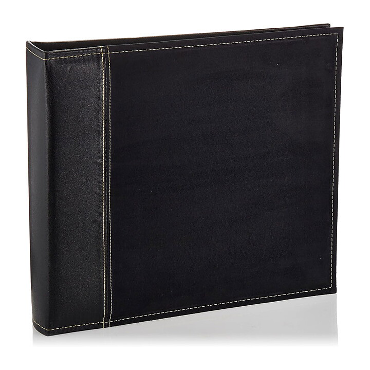Pioneer 12x12 Sewn Faux Suede  3-Ring Cover Album - Black