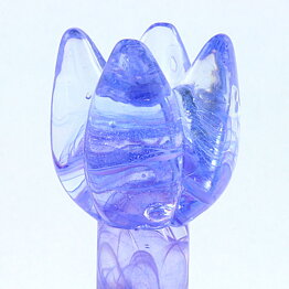 Ulrica Hydman Vallien (Flower Power 2007) Purple Tulip Sculpture 17 cm