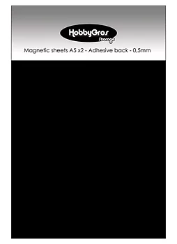 HobbyGros Storage "Magnetic Sheets A5 (2 pcs) - Adhesive Back"