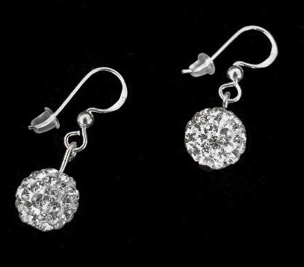 Earrings Crystals Sterling Silver
