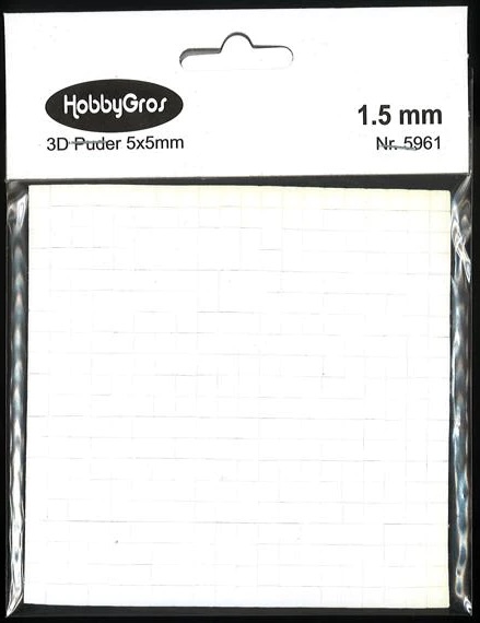 3D kuddar - 1,5 mm