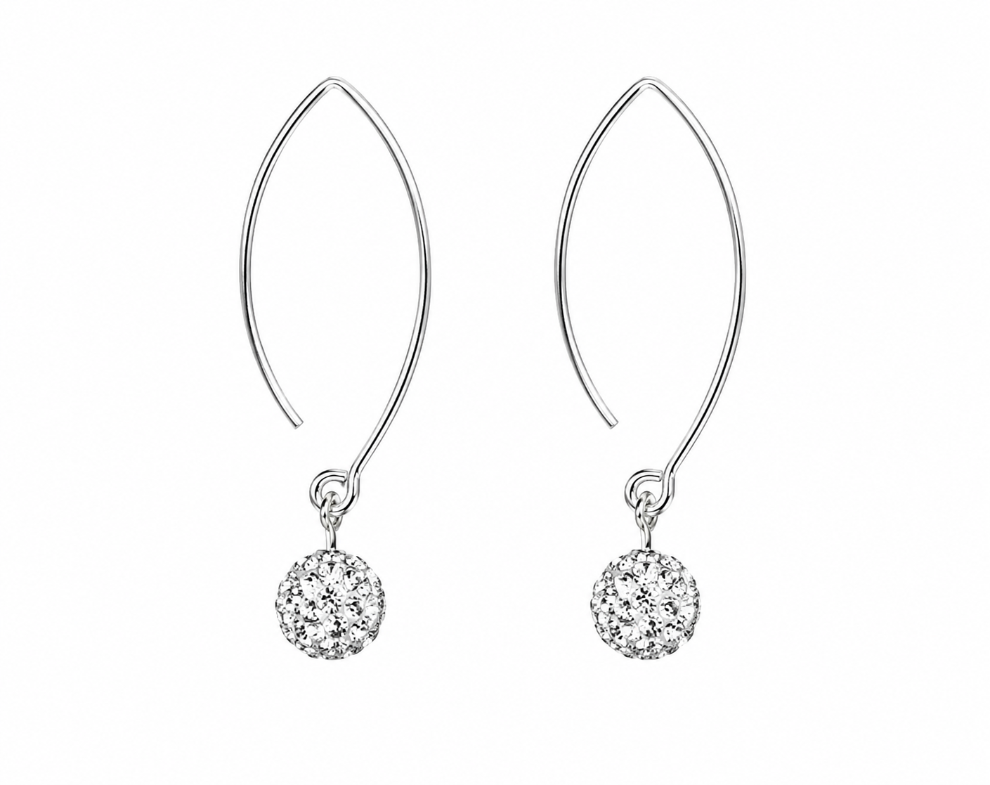 Örhängen Kristaller  Sterling silver