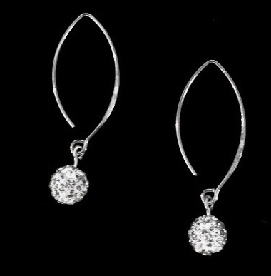Örhängen Kristaller  Sterling silver