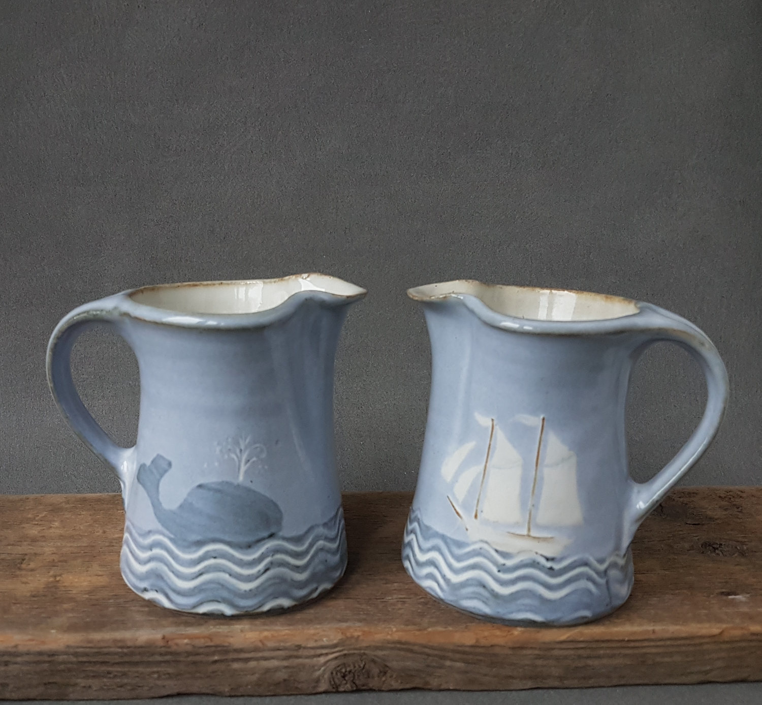 Small pitcher Sailboat motif