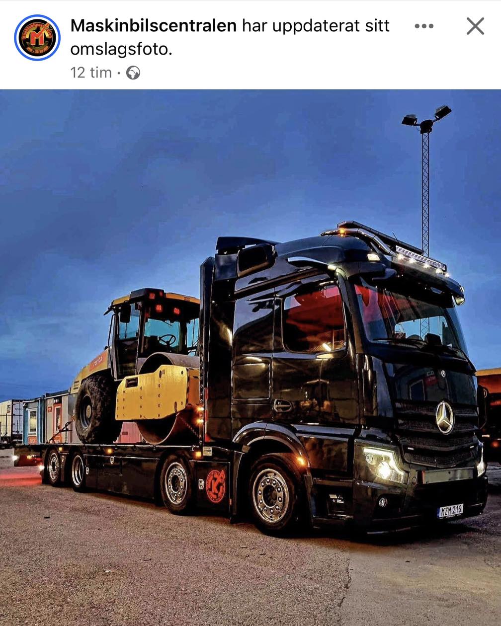 Maskintransport - Maskinbil - 12