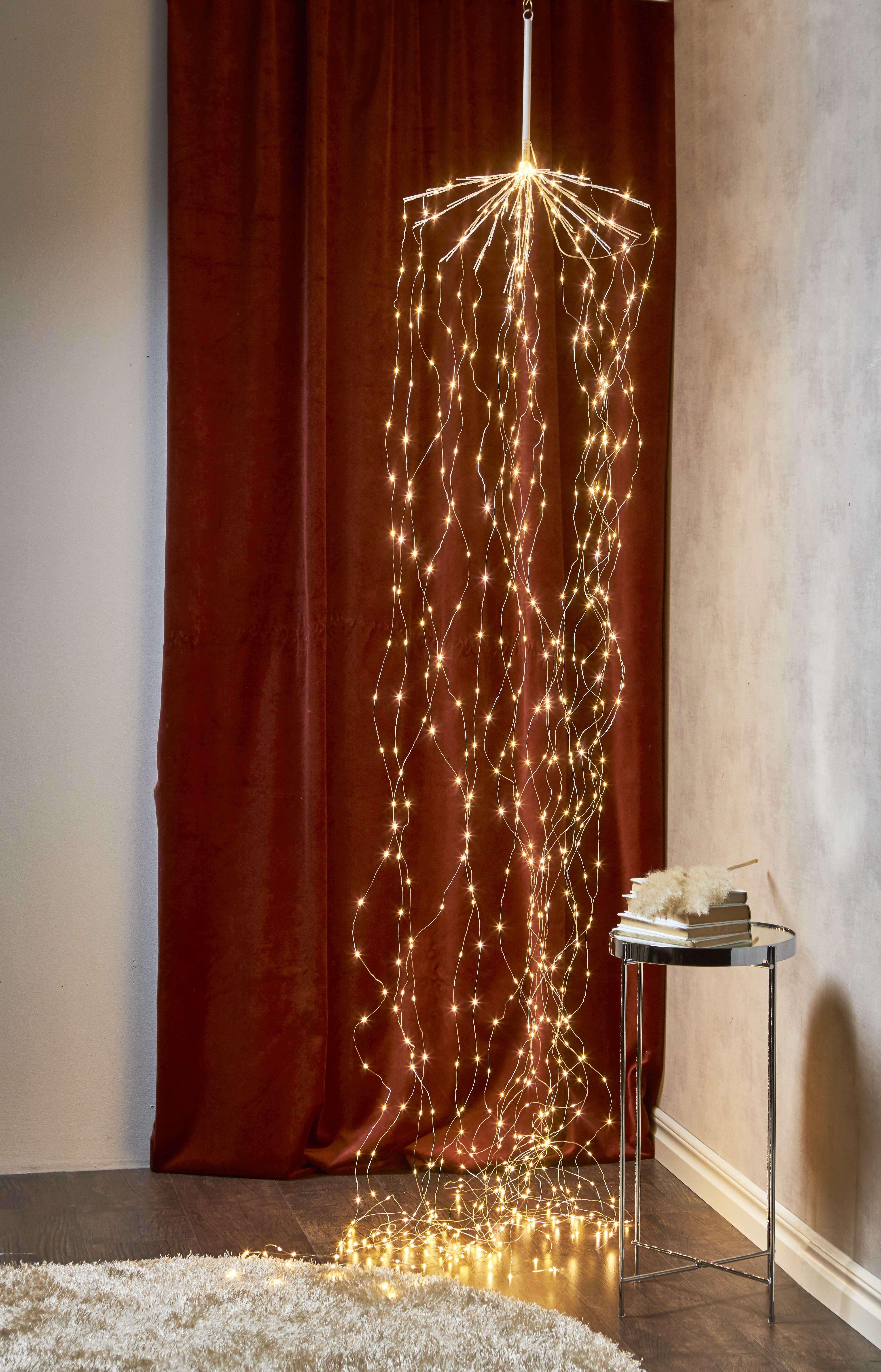 Light string Dew Drop Warm white 600 lights 45x320 cm 20 strings - 2