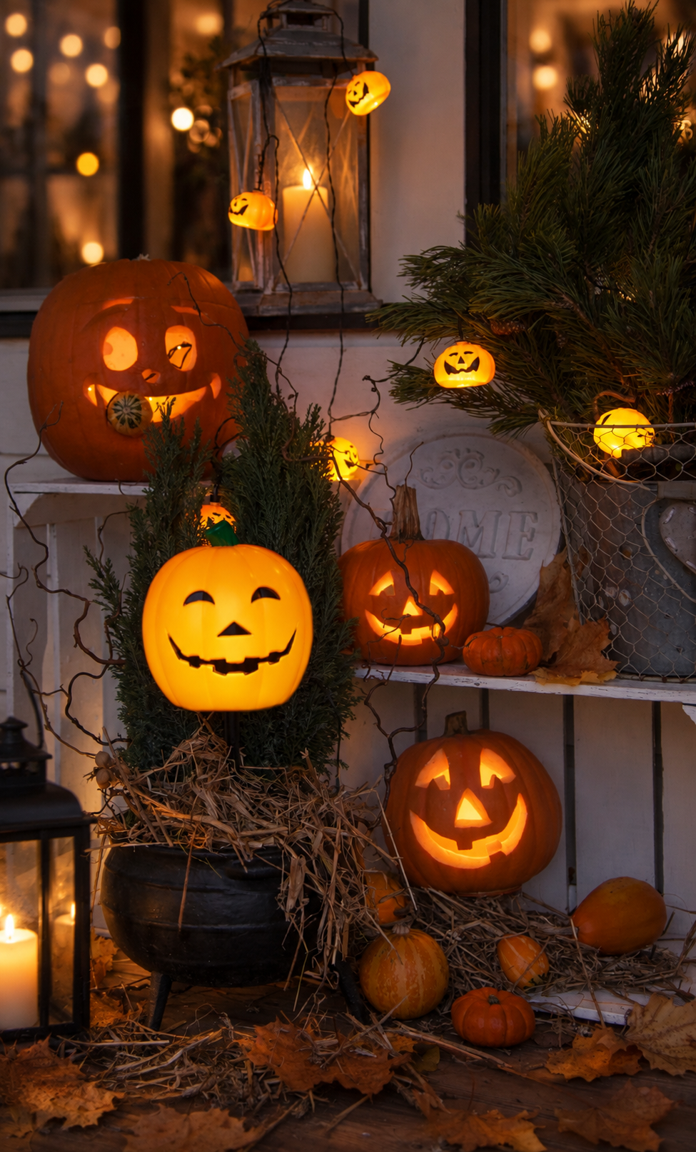 Ljusslinga pumpa - Halloween - 2