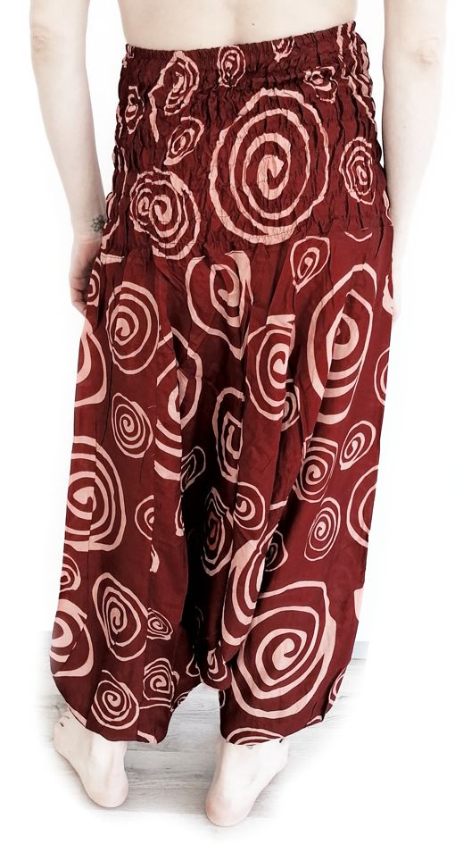 Spiral Haremsbyxor med Bred Midja - 2