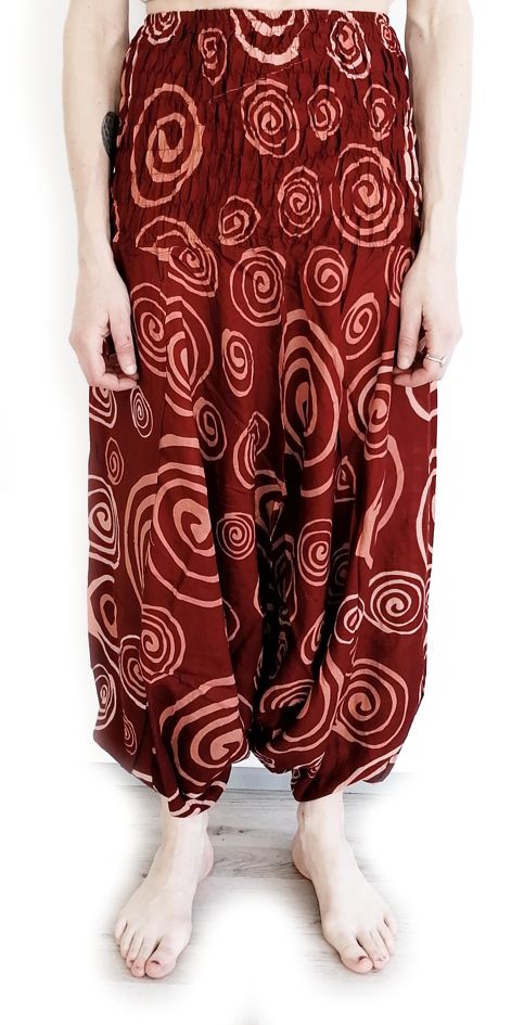 Spiral Haremsbyxor med Bred Midja