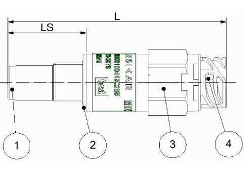 LESIKAR - TACH3 givare 35.0mm 